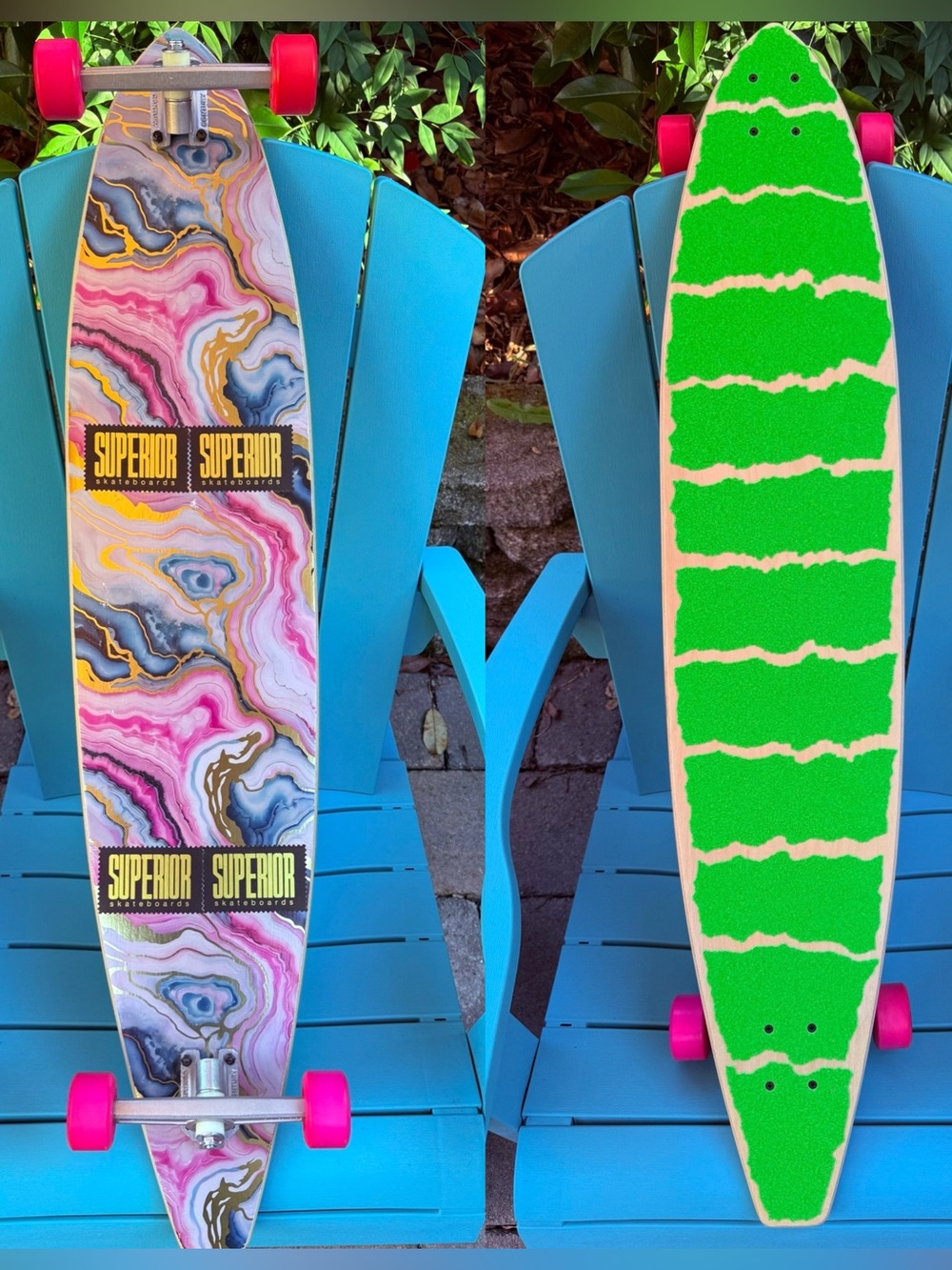 Custom Complete Longboard Skateboard 46.25” Vintage NOS Kryptonics Wheels (1991)